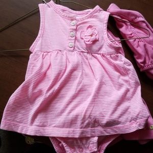 Two sleeveless dresses